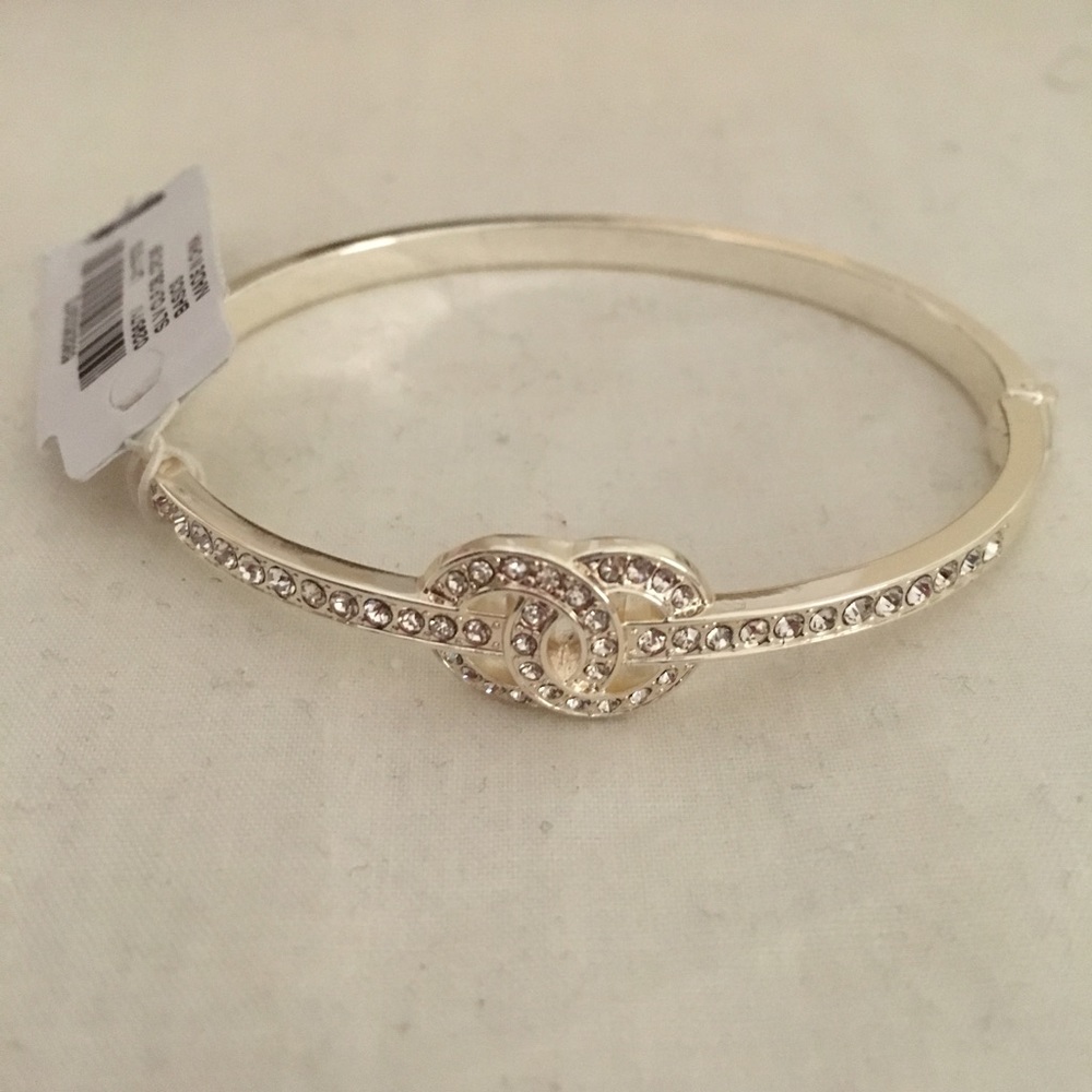 Charter Club Silver-Tone Double Circle Bracelet
