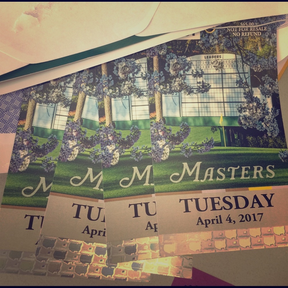 SOLD!! 2017 Master's Tickets