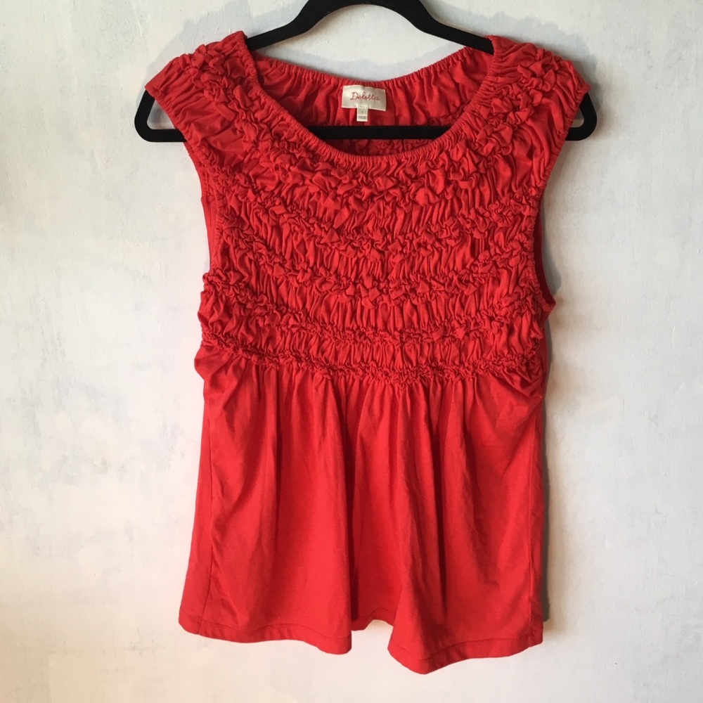 Anthropologie Deletta Red Tank Top