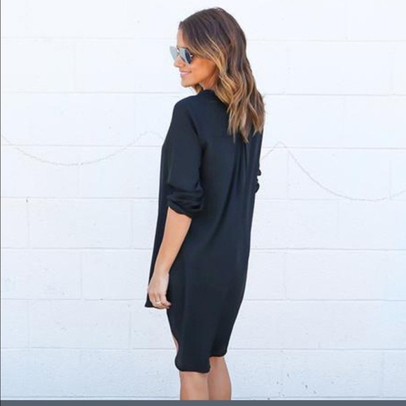 Gray Chiffon tunic dress - Picture 5 of 8