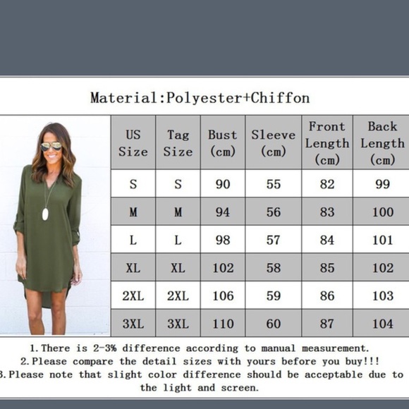 Gray Chiffon tunic dress - Picture 7 of 8