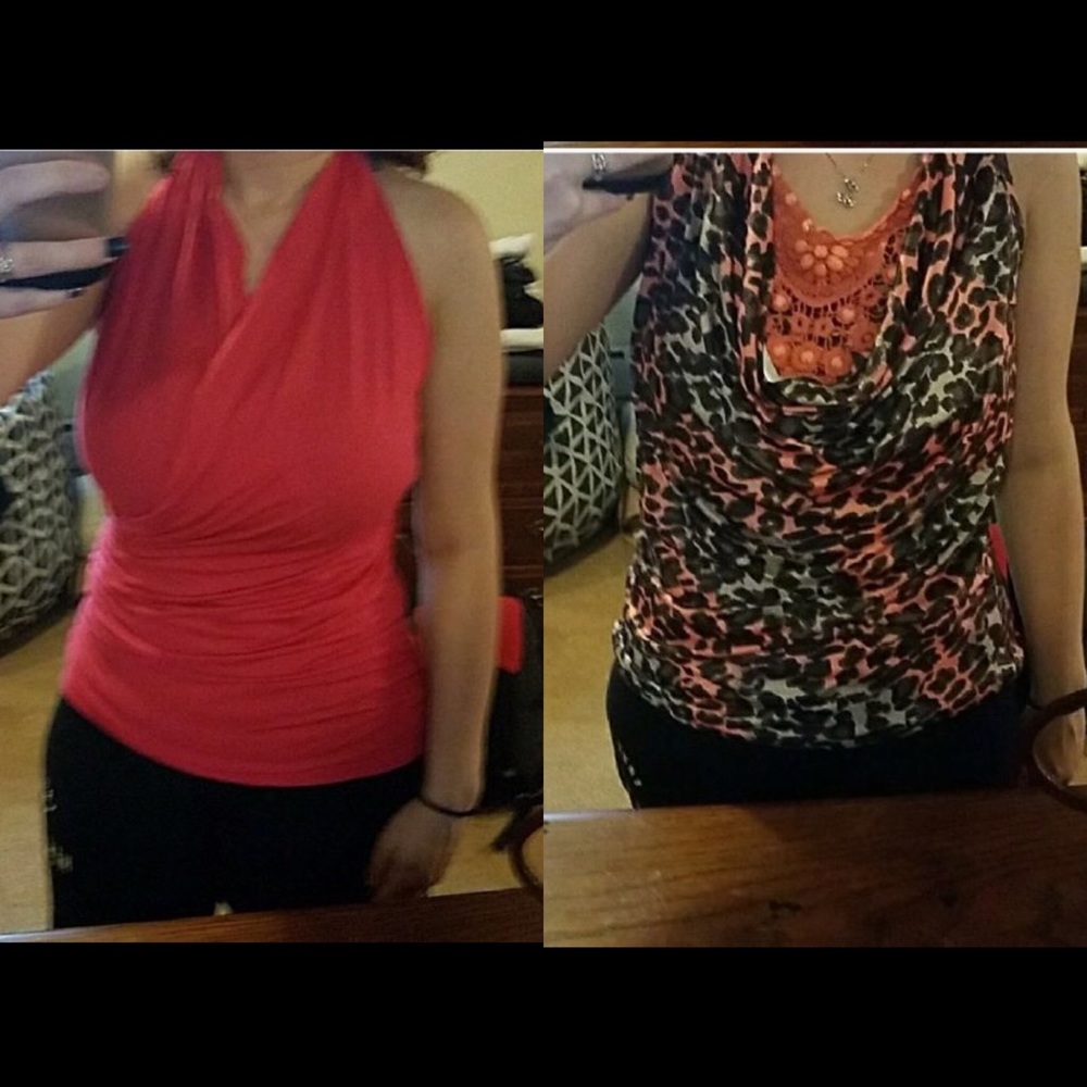 Never worn only modled cheetah  tank top