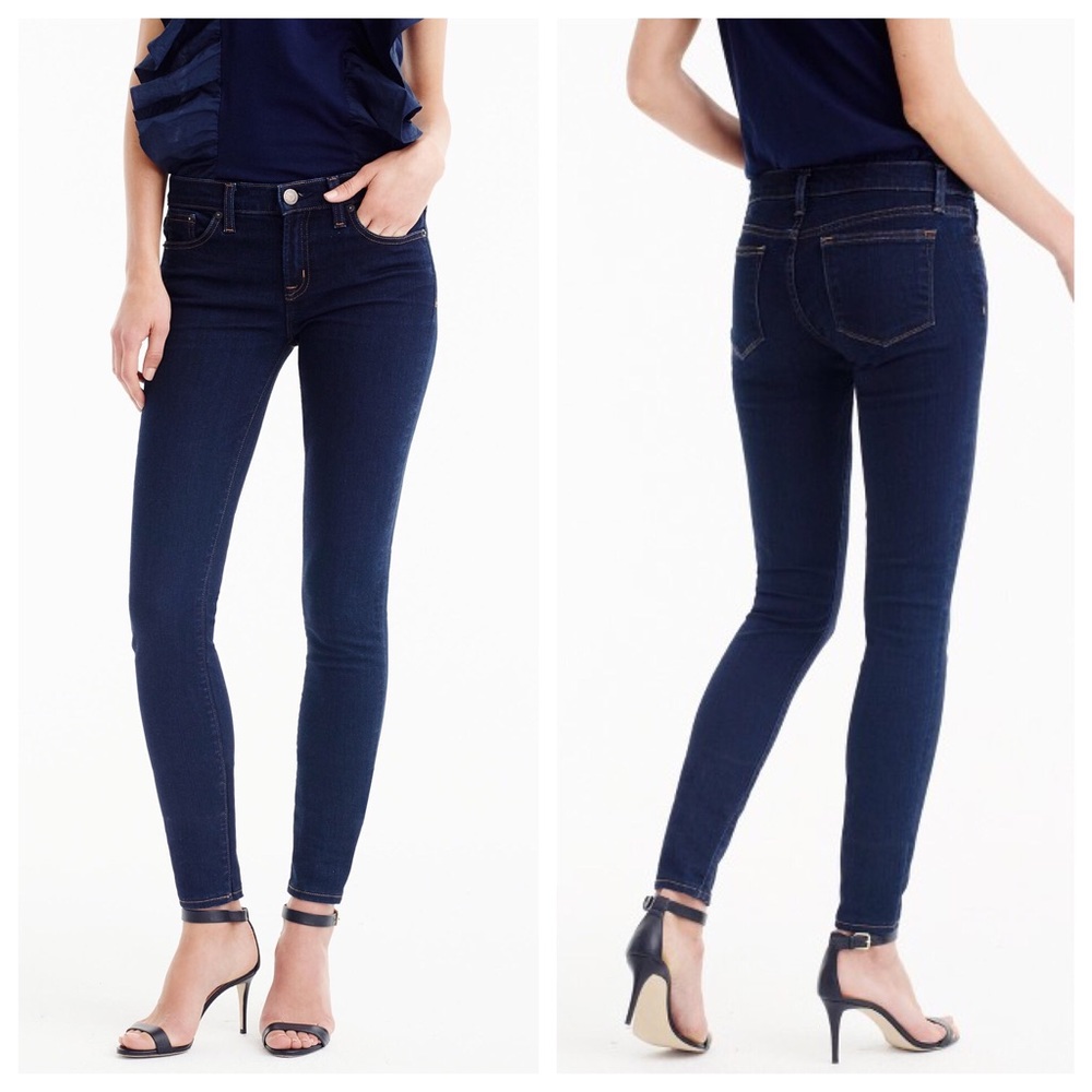 NWT J. Crew Toothpick Ankle Jean in Classic Wash