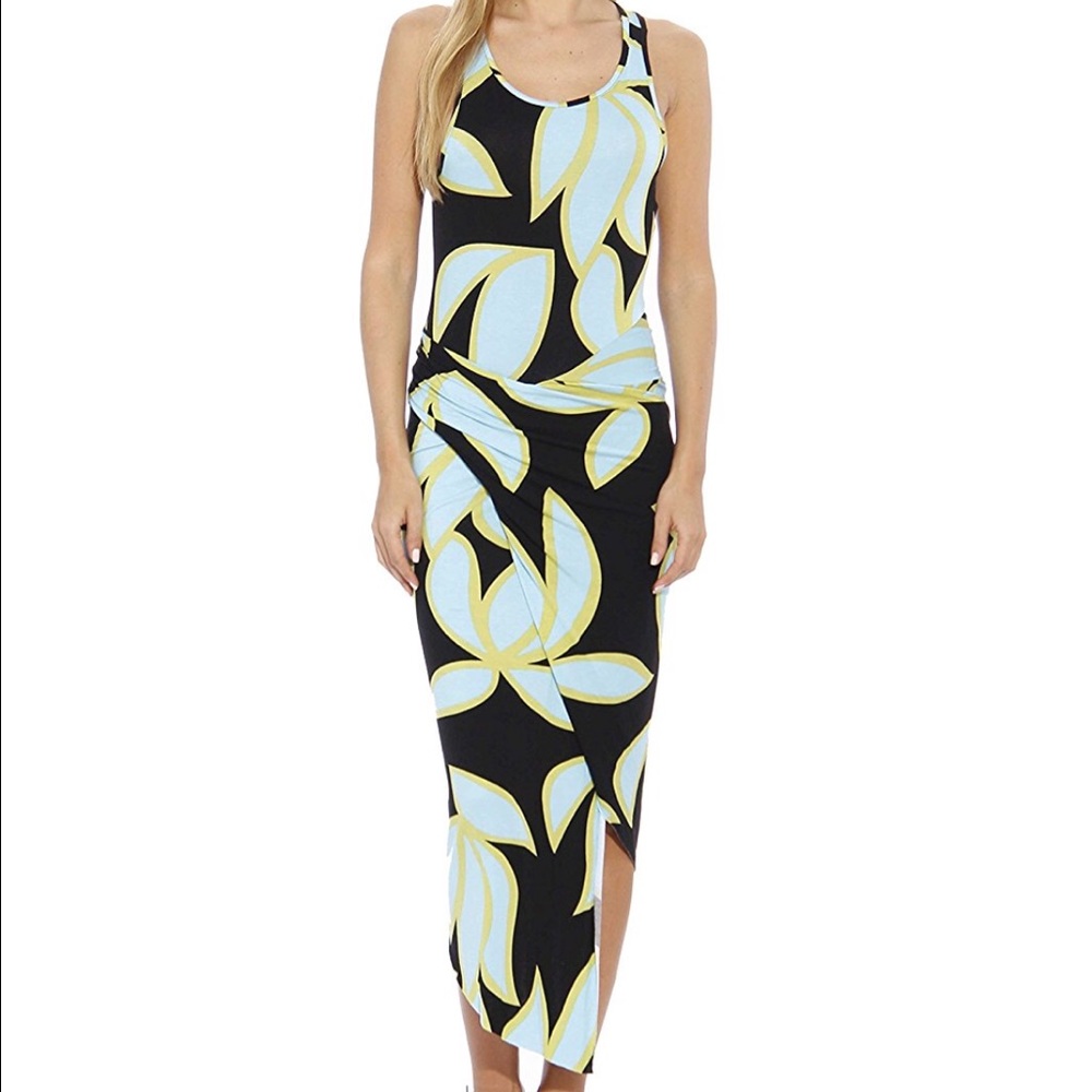 Christian siriano  Leaf print Summer sexy dress