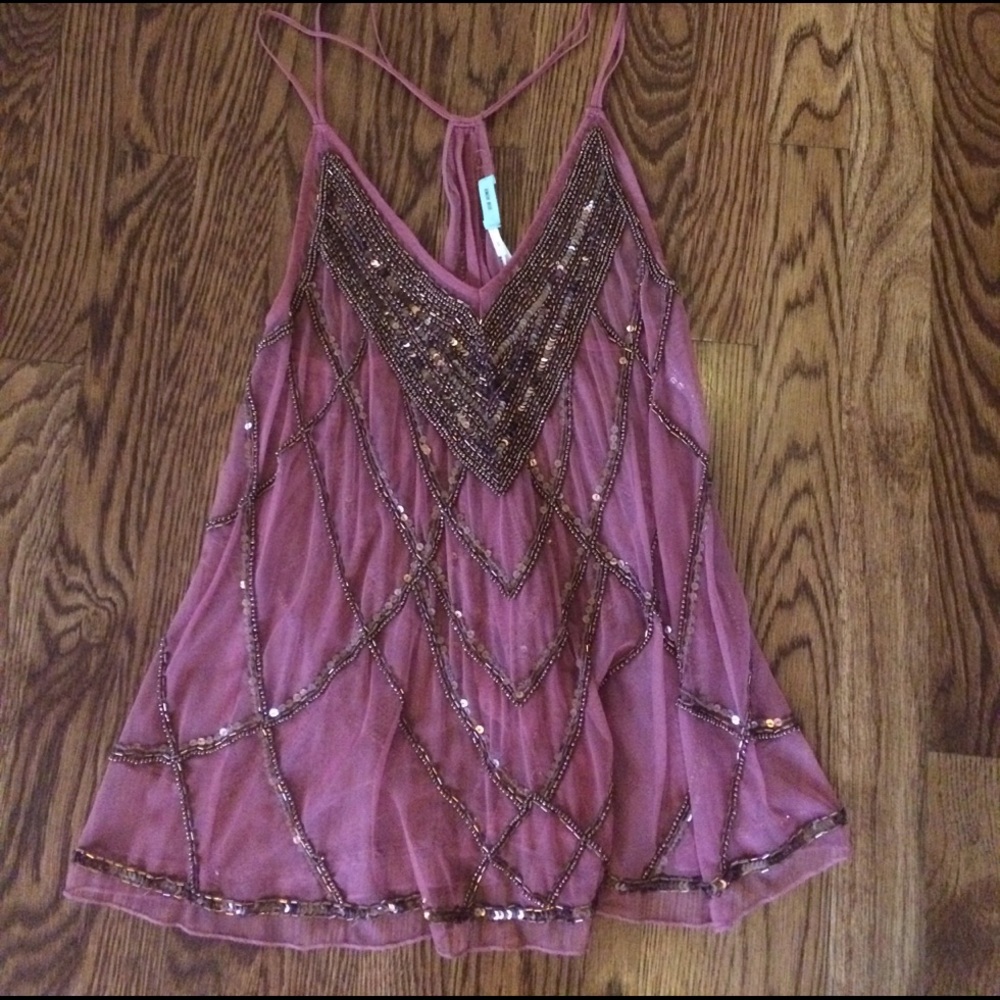 Beaded Tank Blouse