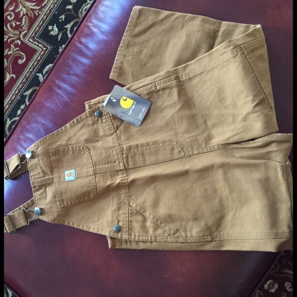 Carhartt size 4 overalls.  Never been worn