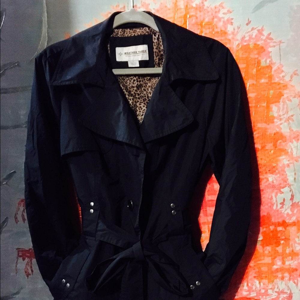 Black trench style jacket