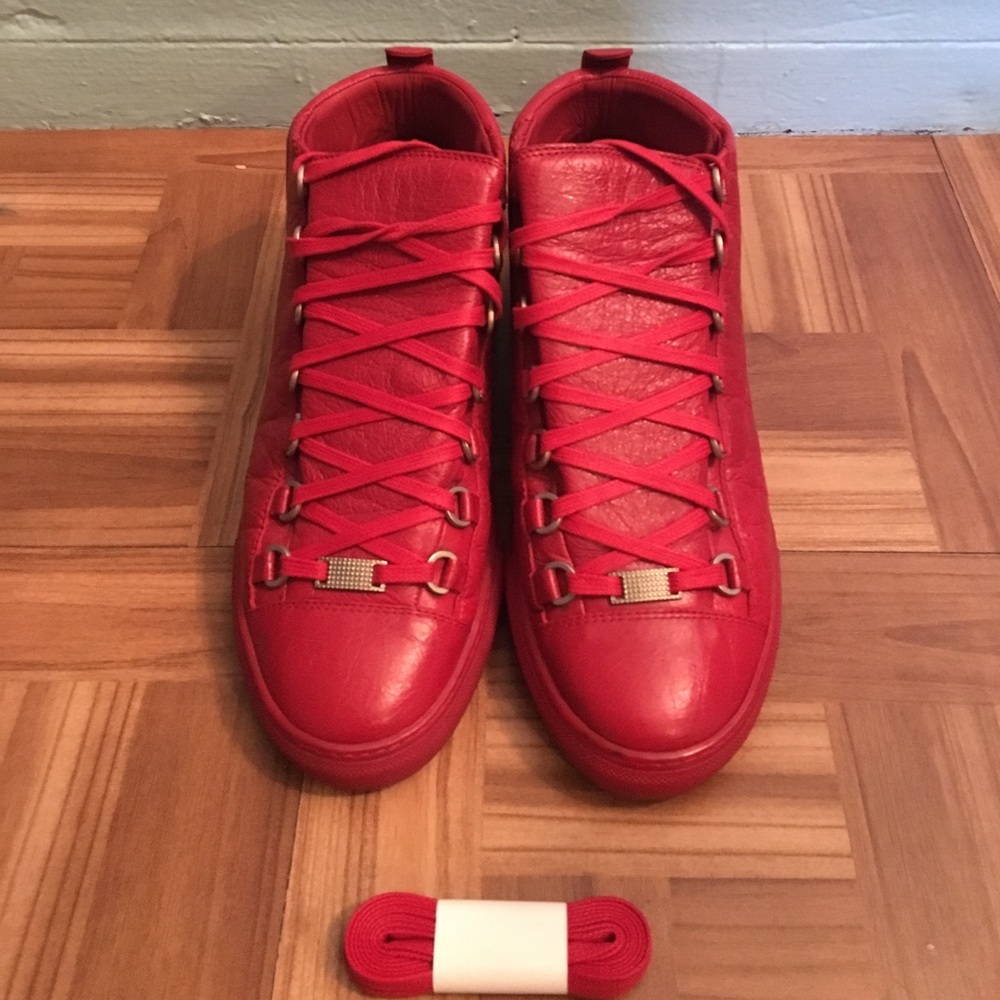 BALENCIAGA ARENA RED SIZE 40 WITH RECEIPT OBO