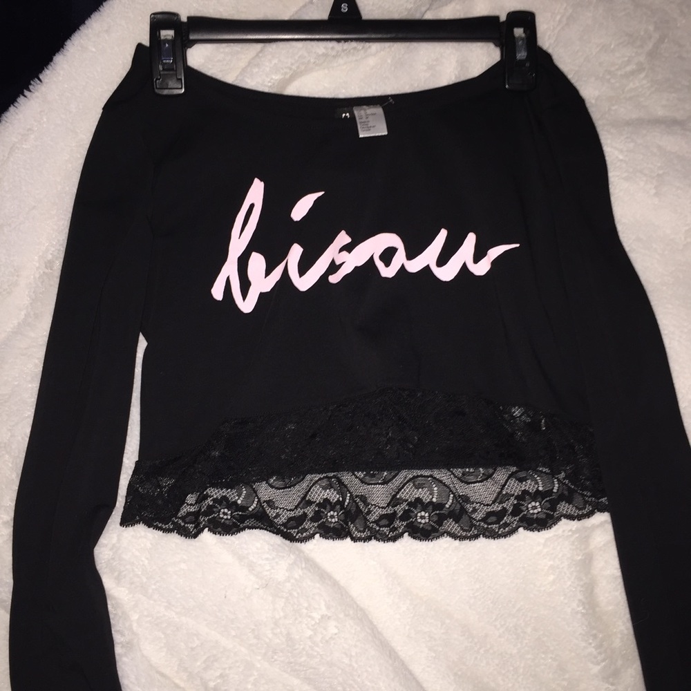 "Bisou" (kiss) last Crop top