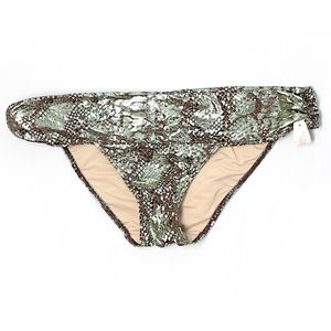NWT Victoria's Secret Bikini Bottom Metallic Green