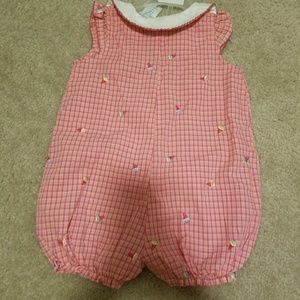 Smocking style romper
