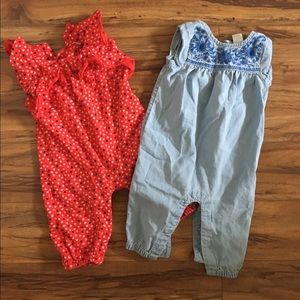 Summer Baby Girl Outfits 3-6mo Like New!