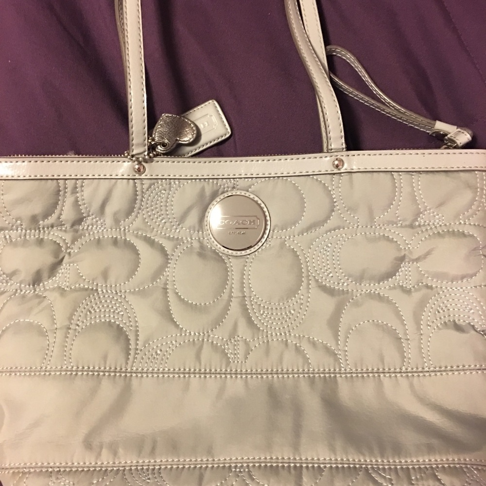 Gray Coach Bag