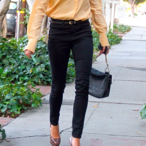 J Brand Denim - J brand high waisted Maria in hewson black