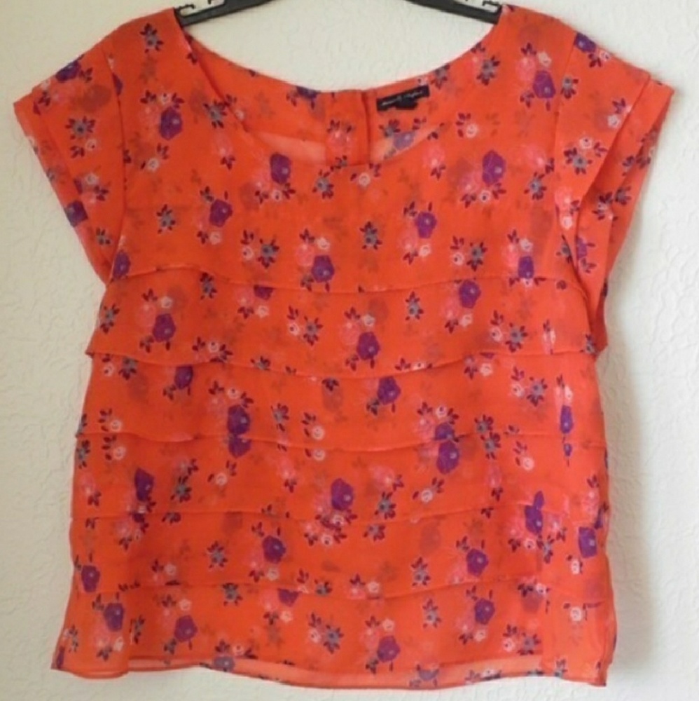 AE Floral Ruffle Blouse - Picture 2 of 4