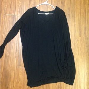 Black piko dress