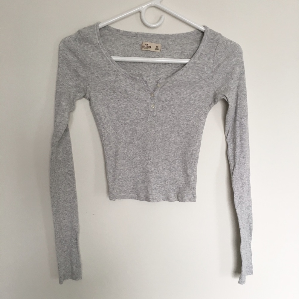 Hollister Ribbed Thermal Crop Top