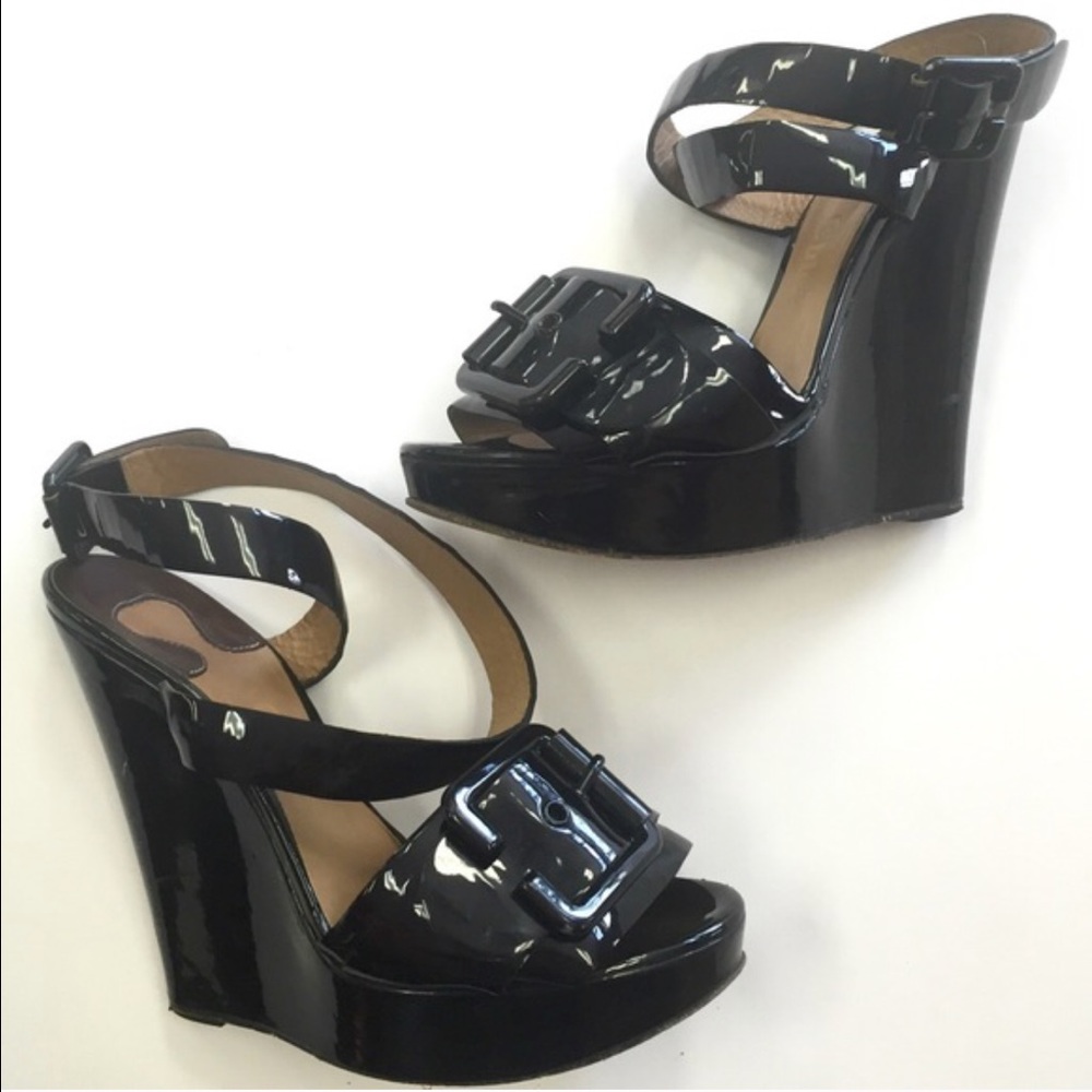 Chloe Patent Wedges