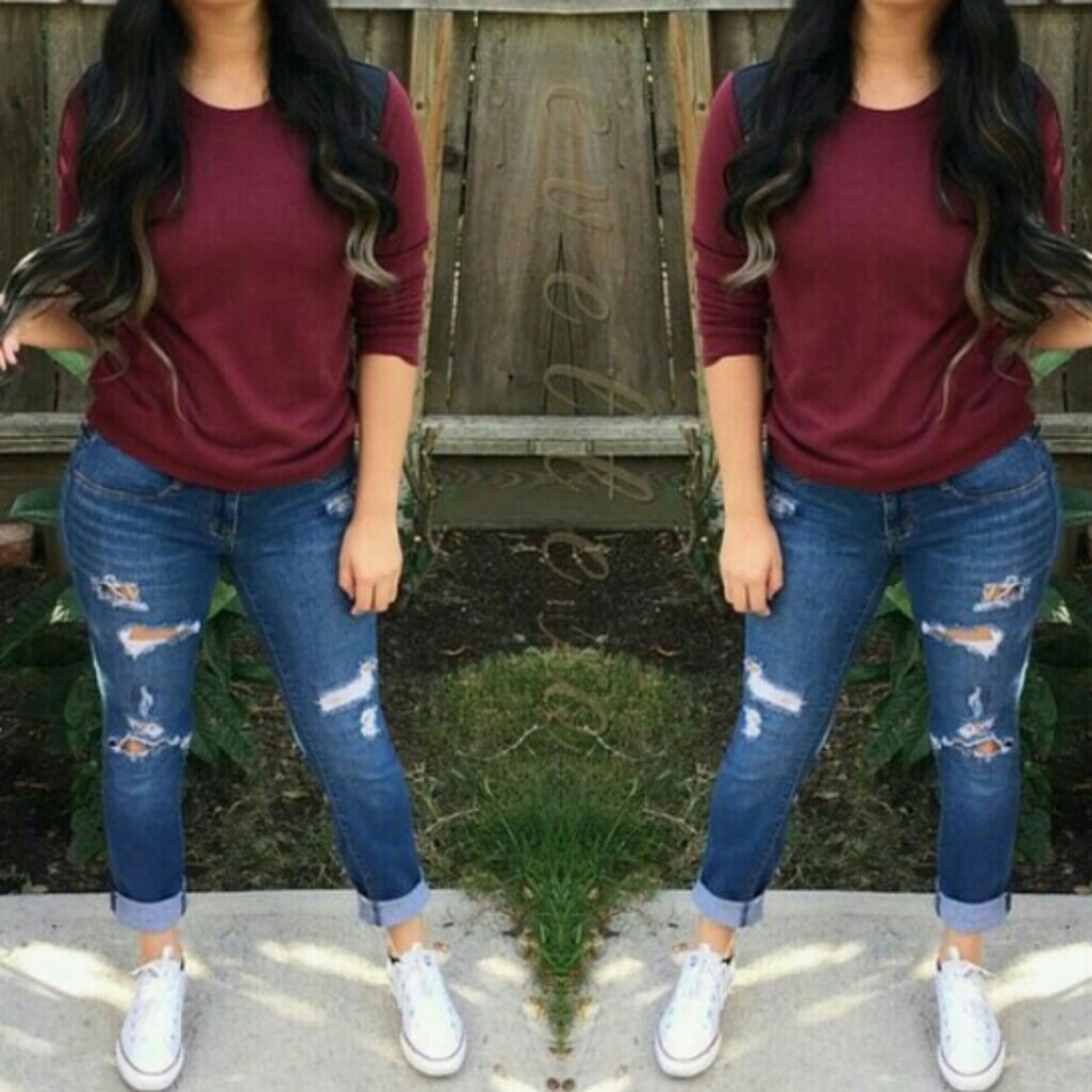 Victoria Secret Maroon Top