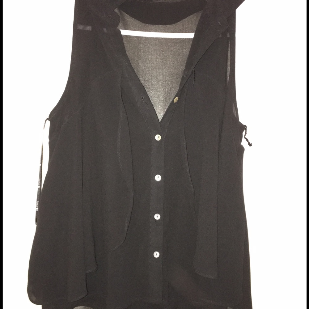 Black button up top