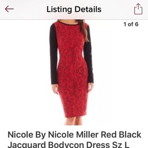 Nicole miller L body con dress