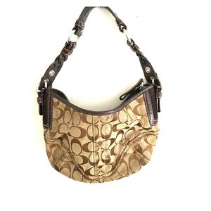 Small Coach Soho Signature Hobo Handbag