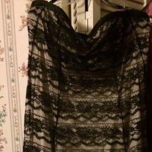 Strapless floor length gown