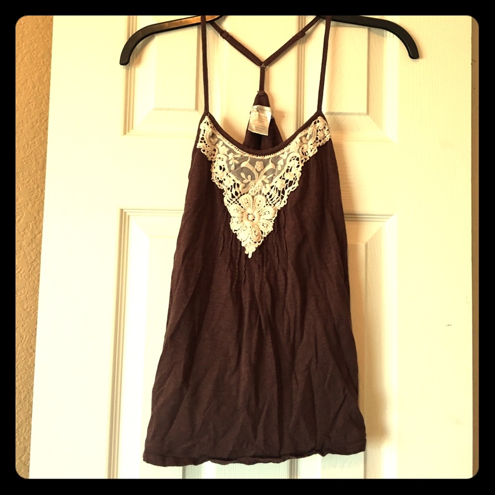 Flowy brown tank top