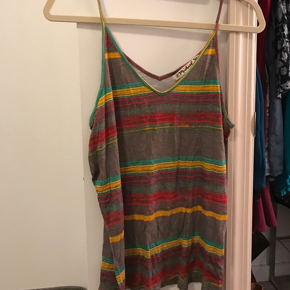 Multicolor v neck tank top - Picture 1 of 1