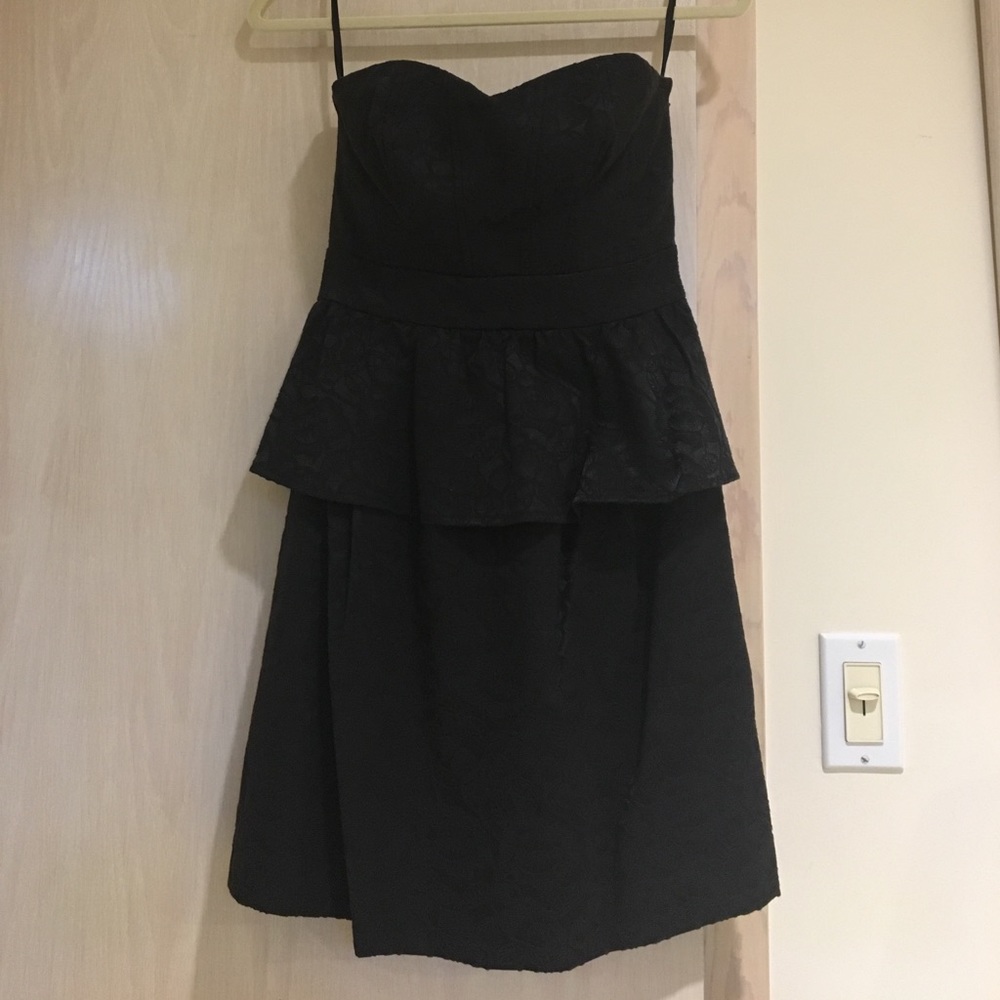 Floral brocade peplum dress. Worn once! Size 2
