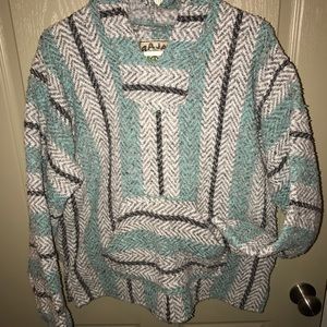 Cozy 'burlap' Baja hoodie!