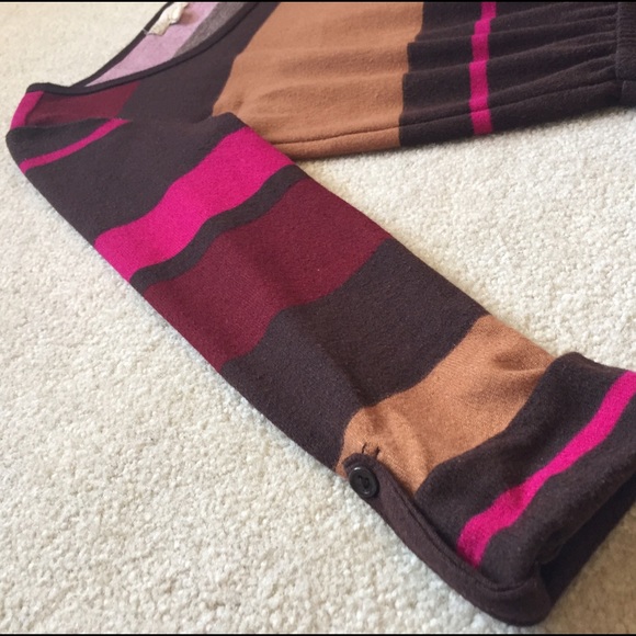 Brown and pink striped dress! - Picture 3 of 8