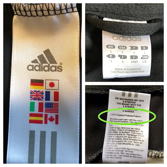 Adidas Blk Climalite 3 blue stripe zip hoodie sz L - Picture 3 of 4