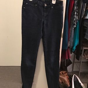 Dark wash skinny jeans