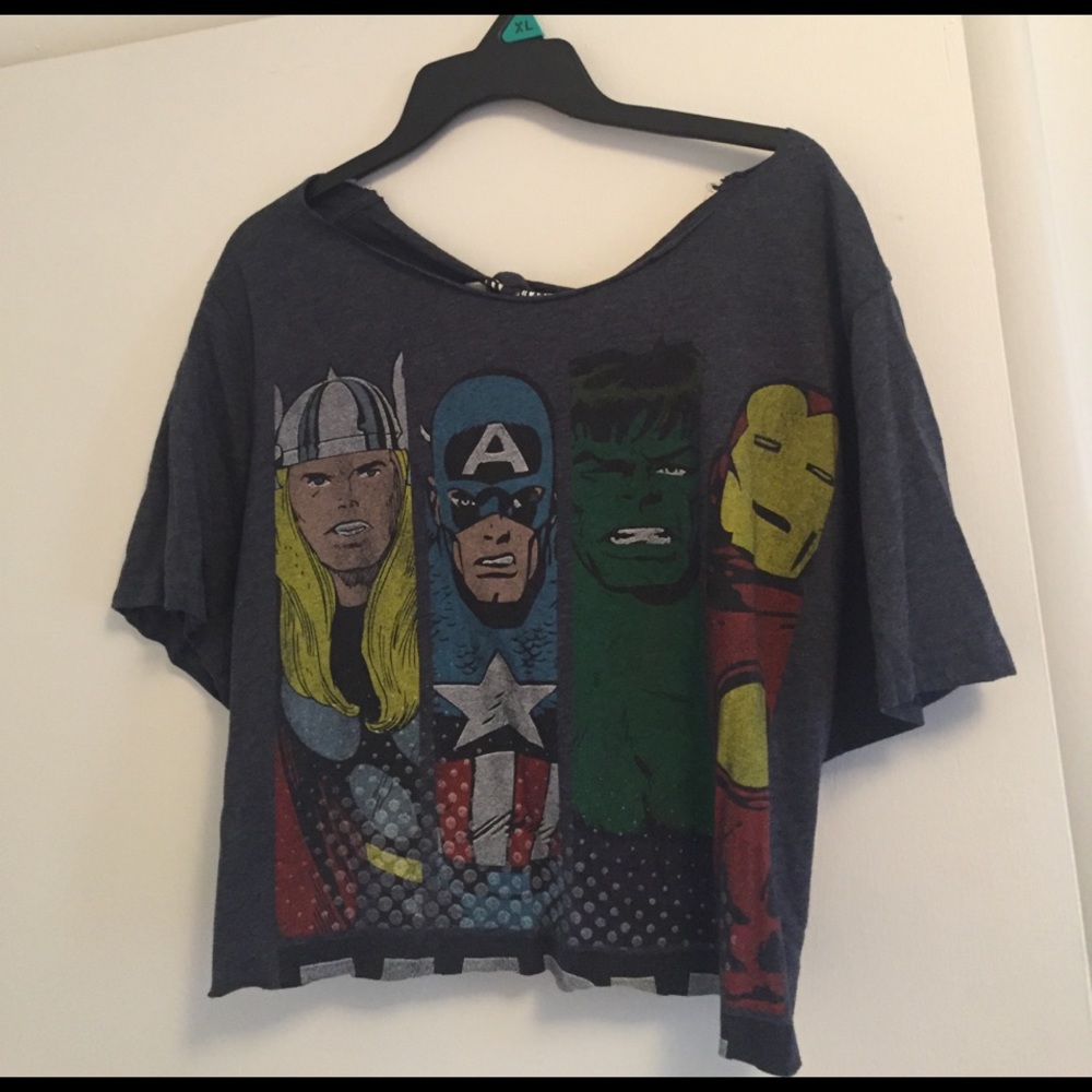 Marvel the Avengers Crop Tee