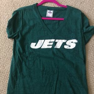 Pink Victoria secret Jets shirt