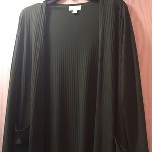 Lularoe Green Sarah Cardigan