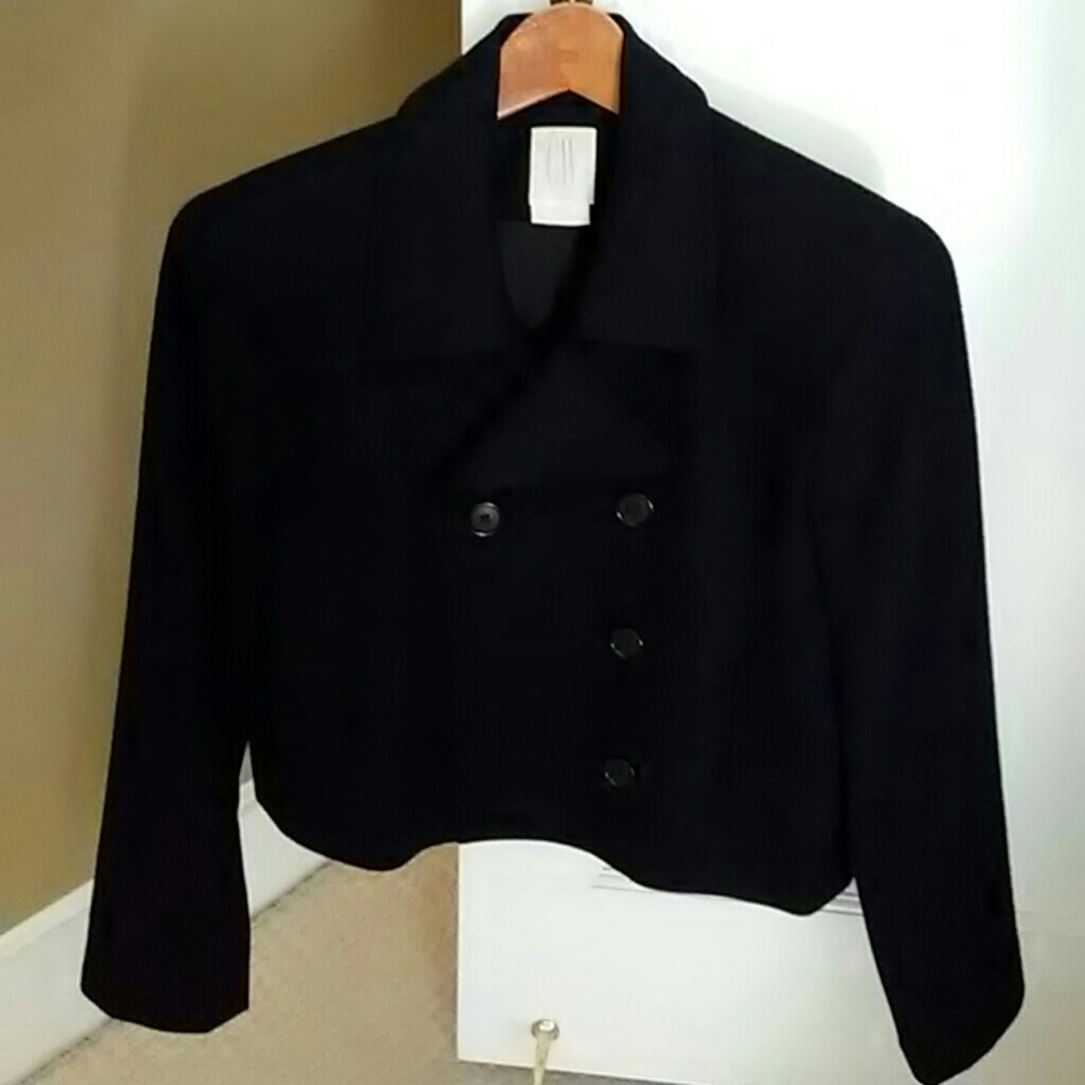 Black Short Peacoat
