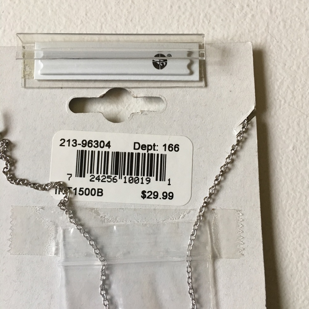NEW Initial "B" Silver Plate Necklace - Picture 4 of 4