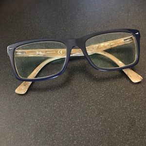 Navy/ivory Ran-ban Eye glasses! No wear.
