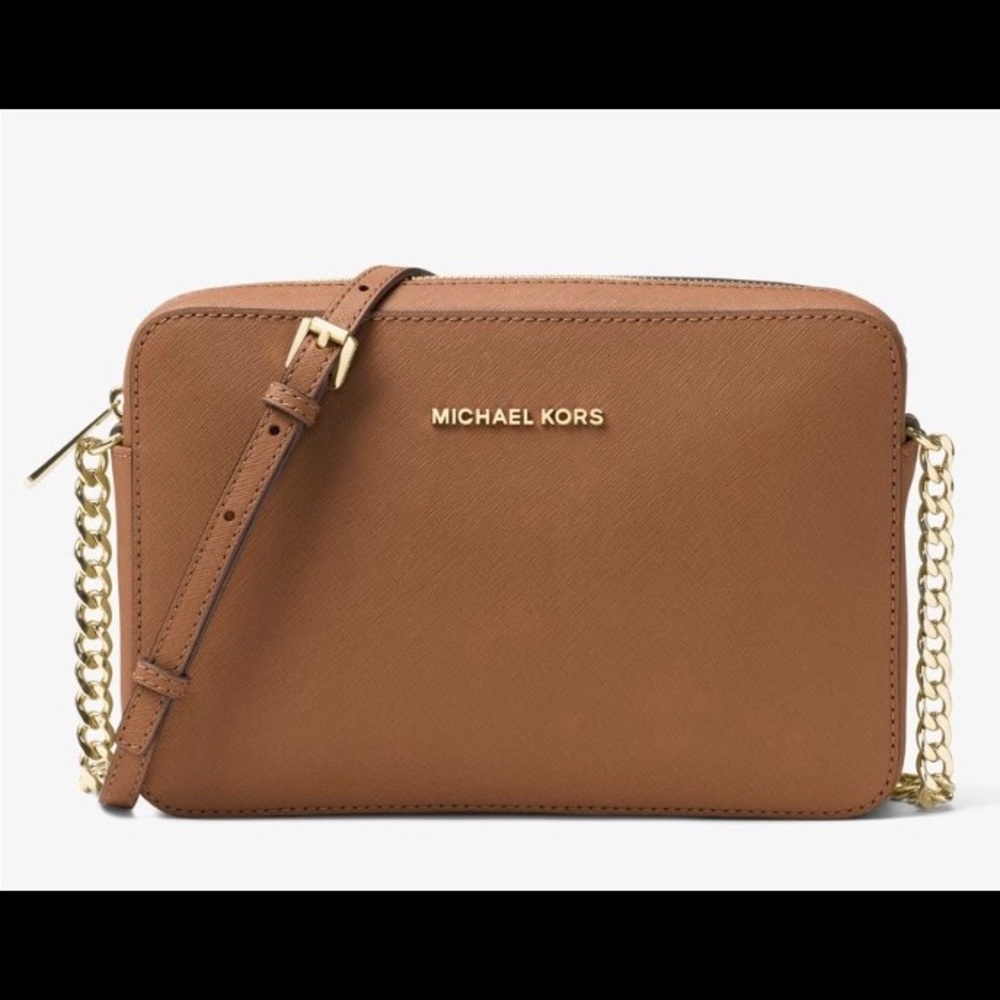 Authentic Michael Kors camel"peanut" crossbody bag