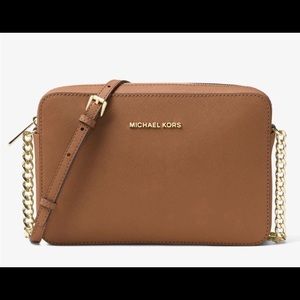 Authentic Michael Kors camel"peanut" crossbody bag
