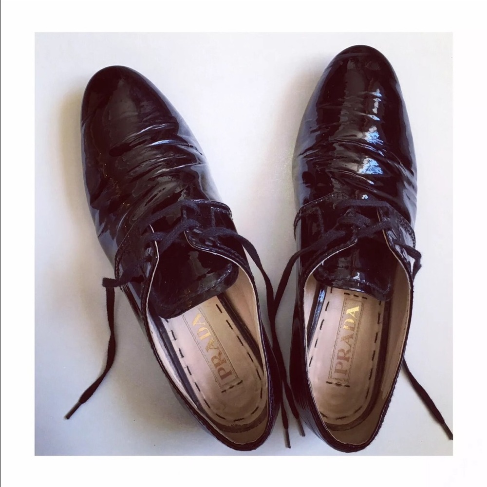 Prada oxford tuxedo shoes