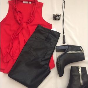 H&M Vegan Leather Pants 😎