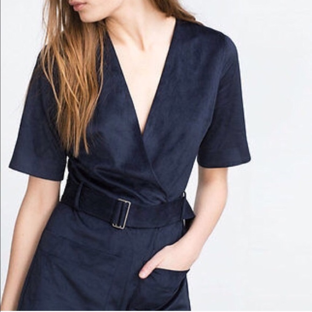 Blue Zara Romper