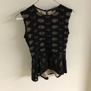 XXS BCBG Maxazria peplum top