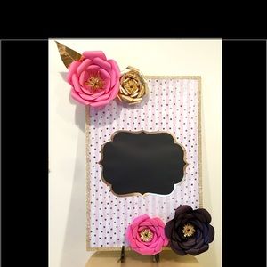 Decorative cardboard frame , birthday party.