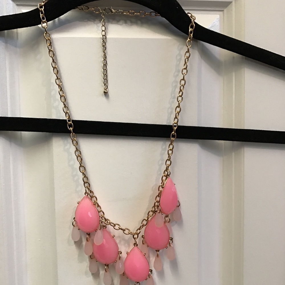 Pink chandler necklace