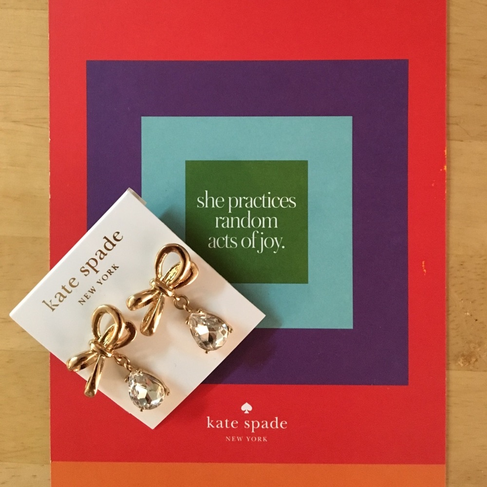 Kate Spade Tied Up dangle earrings