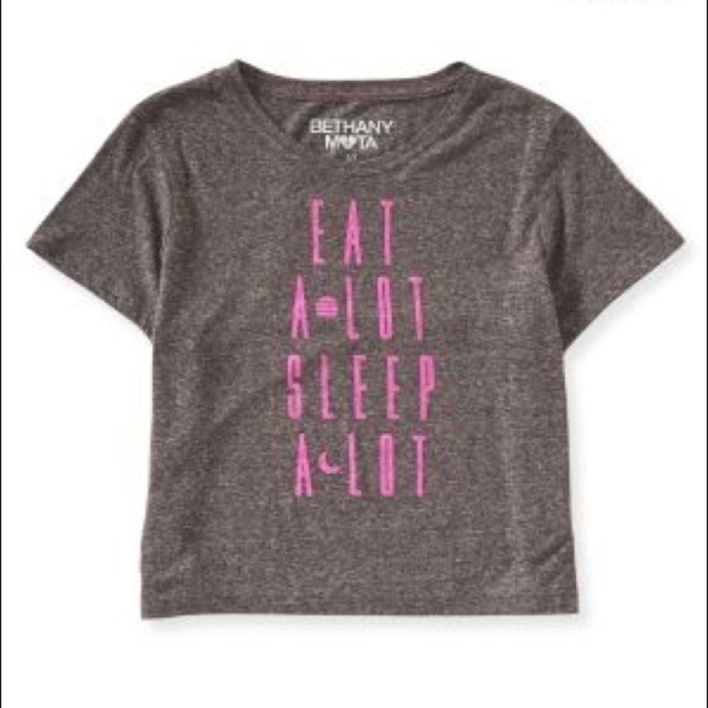 Bethany Mota Eat a Lot Sleep a Lot Crop Top